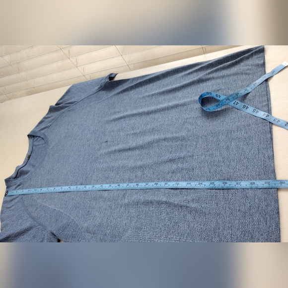 Lululemon Men's Blue Short Sleeve Workout Running Athletic T-Shirt Sz L - Picture 10 of 14